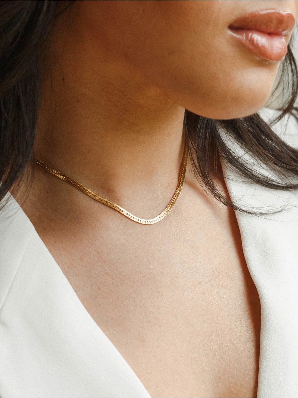 GLDN 14k Gold Filled 16-18” Innoko Herringbone Chain